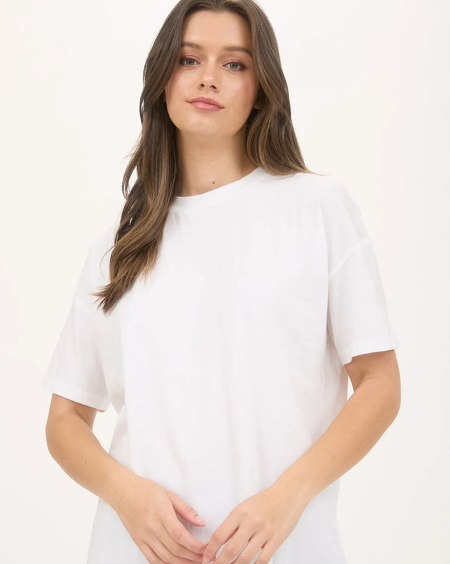 Drop Shoulder Short Sleeve Top