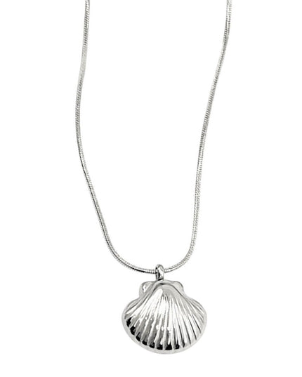 Seashell Pendant Snake Chain Necklace