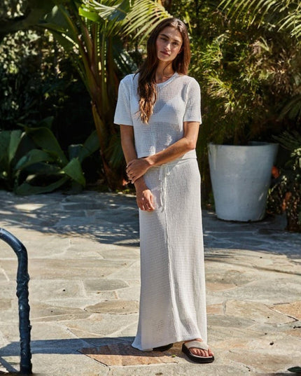 Aidan Open Knit Maxi Skirt