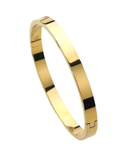 Plain Metal Hinge Bangle Bracelet