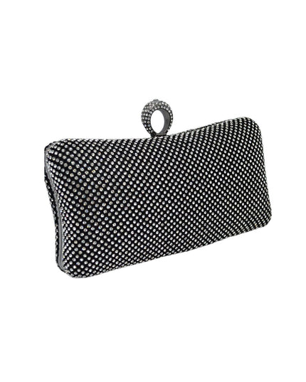 Rhinestone Studded Clutch Crossbody Evening Bag