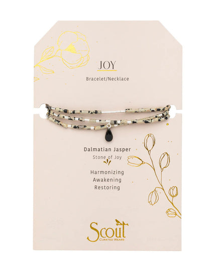 Teardrop Stone Wrap Bracelet/Necklace