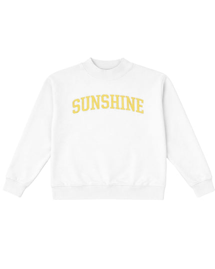 Gingham Sunshine Terry Mock Neck
