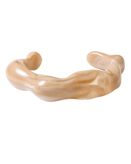Asymmetrical Resin Cuff Bracelet