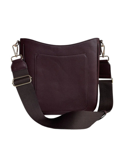 Maxine Vegan Pebble Leather Messenger Bag