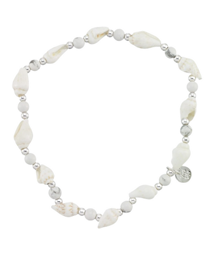 Nassa Shell Bead Stretchable Anklet