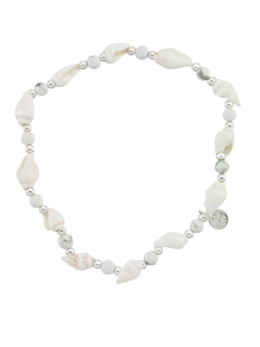 Nassa Shell Bead Stretchable Anklet
