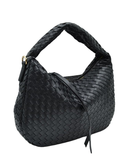 Braided Leather Shoulder Bag