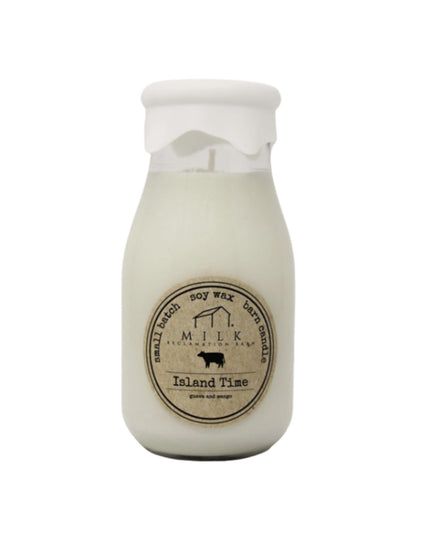 Island Time Milk Bottle Candle