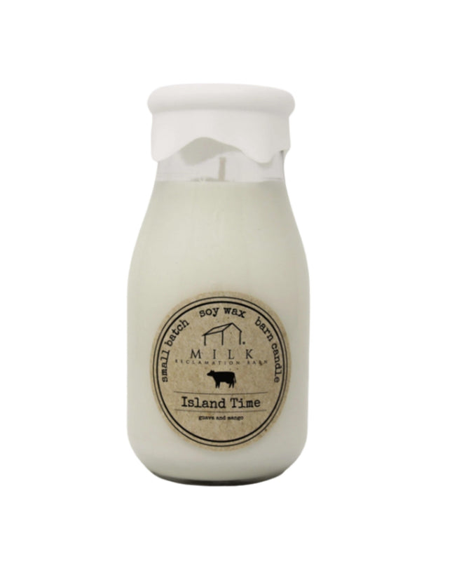 Island Time Milk Bottle Candle