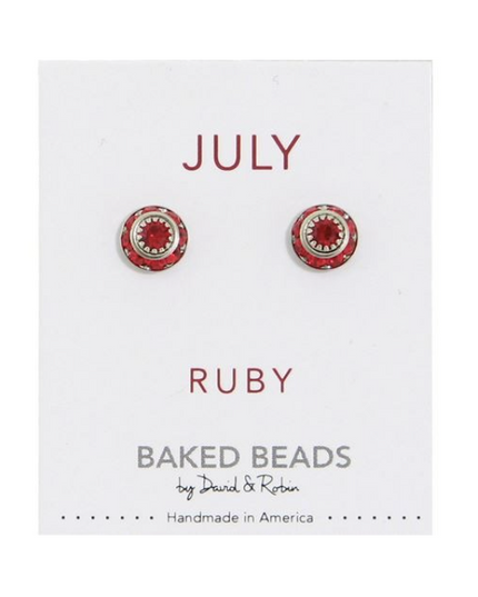 Crystal Birthstone Stud Earrings