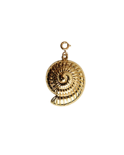 Nautilus Shell Gold Metal Charm