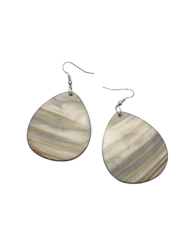 Abalone Shell Teardrop Shell Drop Earrings