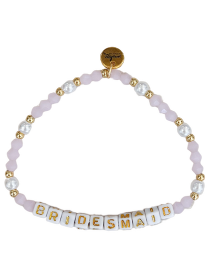 Bridesmaid Letter Block Bracelet