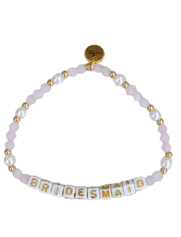 Bridesmaid Letter Block Bracelet