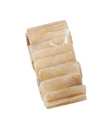 Rectangle Resin Shell Wide Stretchable Bracelet