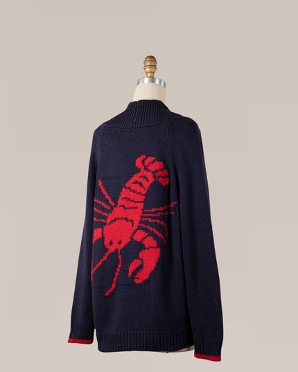 Lobster Button Down Cardigan Sweater