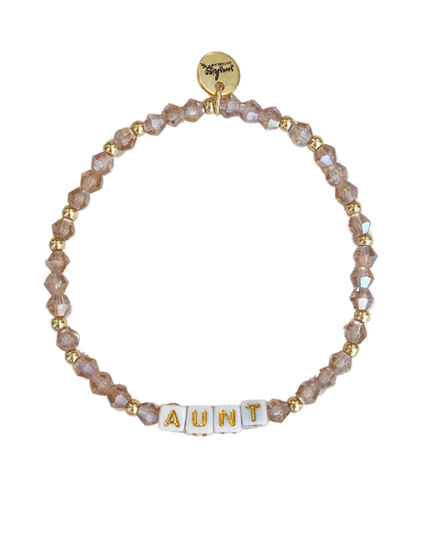 Aunt Letter Block Bracelet